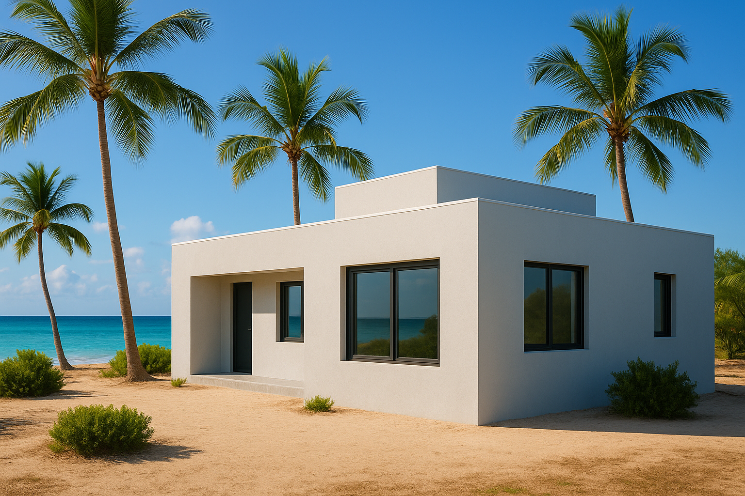 Green Rhino – Tropical Styrofoam house
